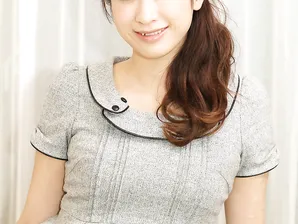 Beautiful Japanese babe unveils her natural tits and her hairy pussy